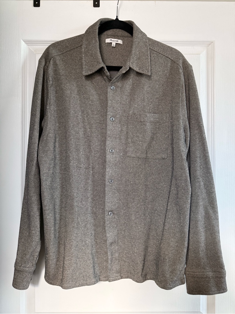 Madewell Men's Gray Button-Up Shirt